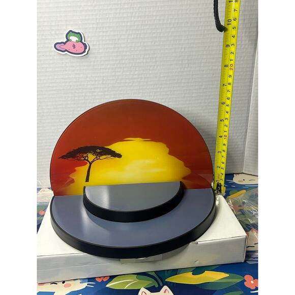 Swarovski Crystal Lion King Sunset Display #1075953 Stand With Box - Picture 5 of 12